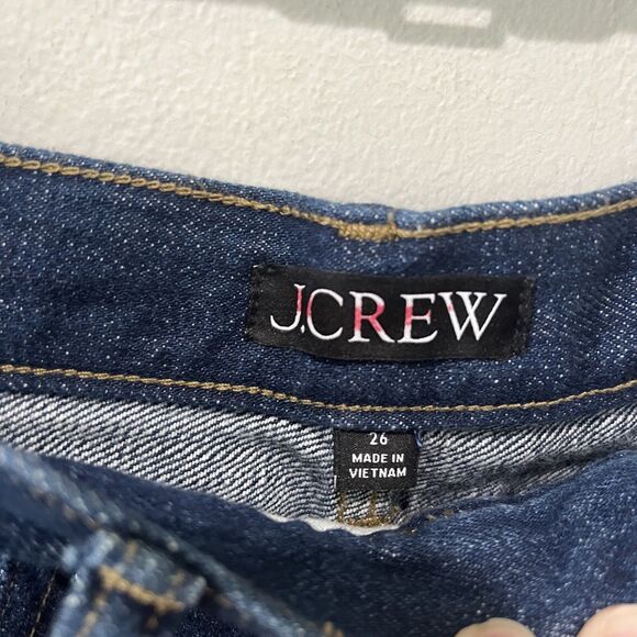 J. Crew Denim Midi Skirt Womens 26 Front Slit Pencil Blue Rinse Wash Classic - Picture 3 of 7